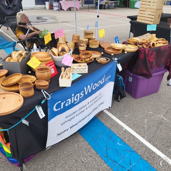 One way my table is set up at markets