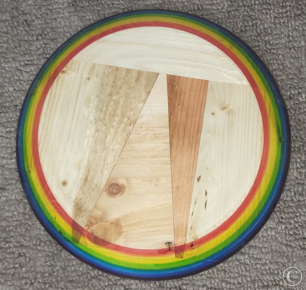 Rainbow Rim Platter