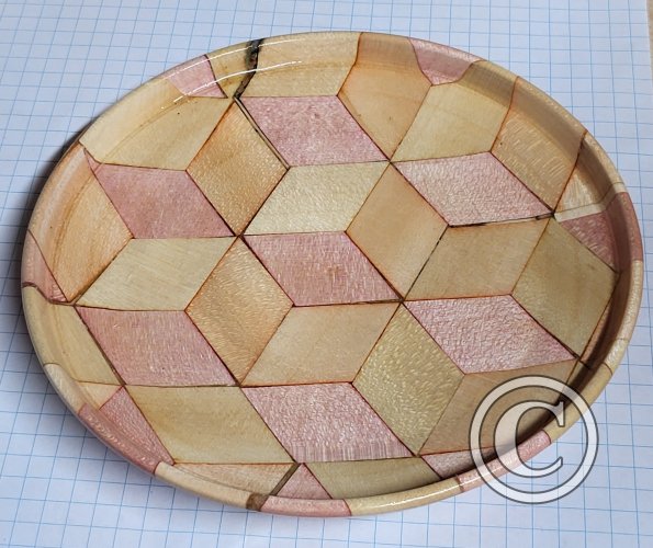 3D Cube effect platter